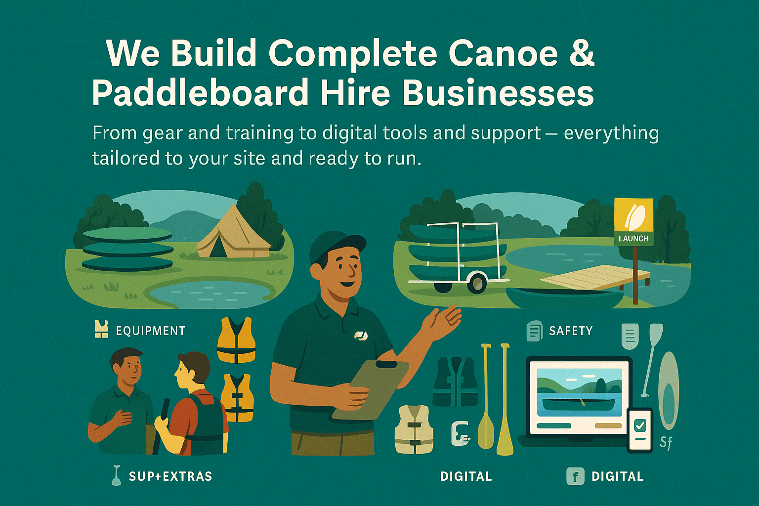 We Build Complete Canoe Hire Business We Build Complete Canoe Hire Business